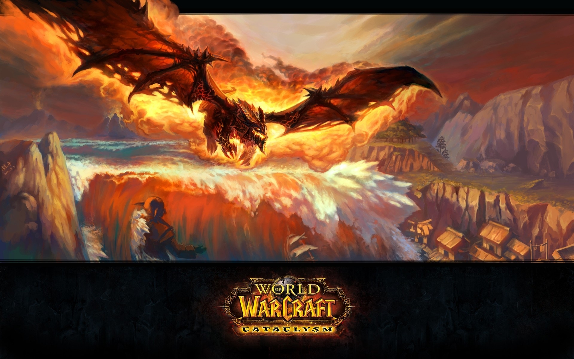 world, Of, Warcraft, Dragon Wallpaper