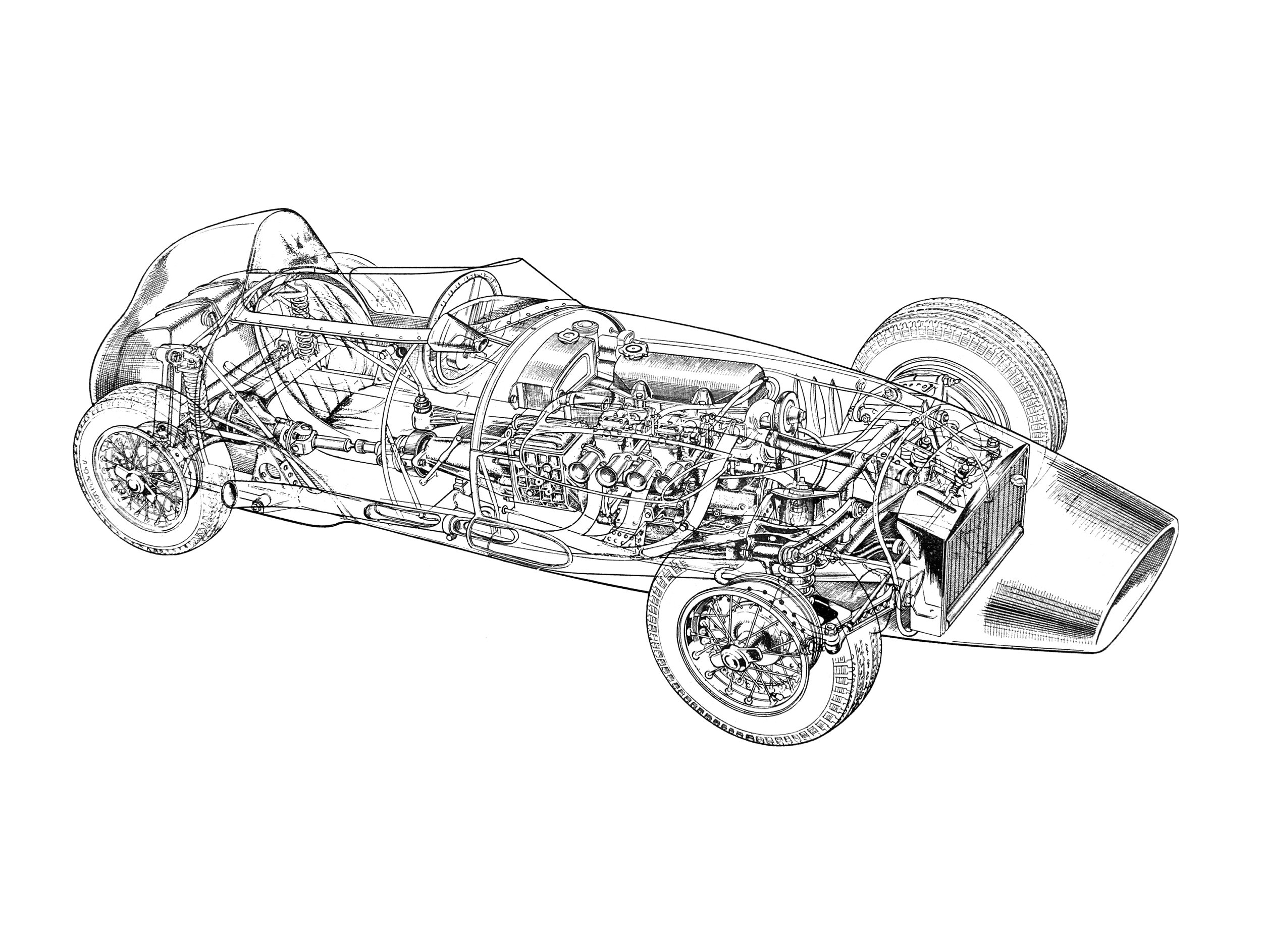 stanguellini, Formula, Junior, F 1, Race, Racing, Retro Wallpaper