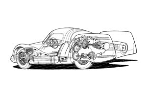 1954, Fiat, Turbina, Concept, Jet