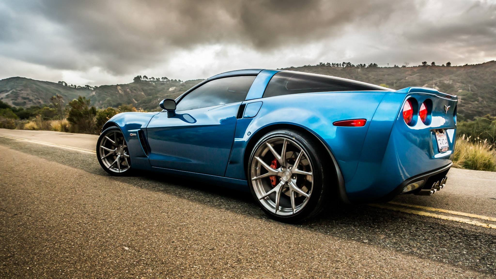 chevy, Z06, Corvette, Blue, Coupe, Cars Wallpaper