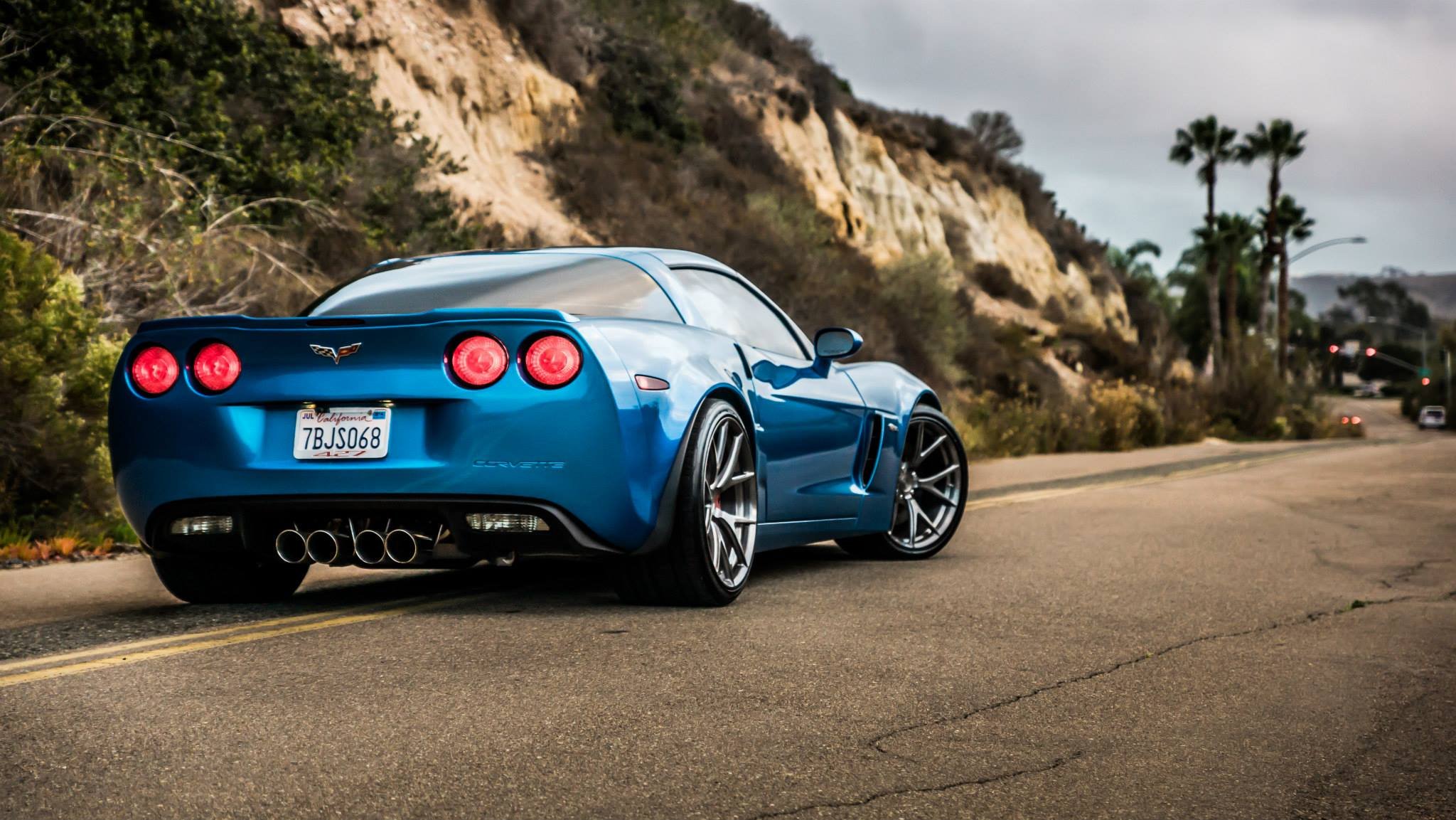 chevy, Z06, Corvette, Blue, Coupe, Cars Wallpaper