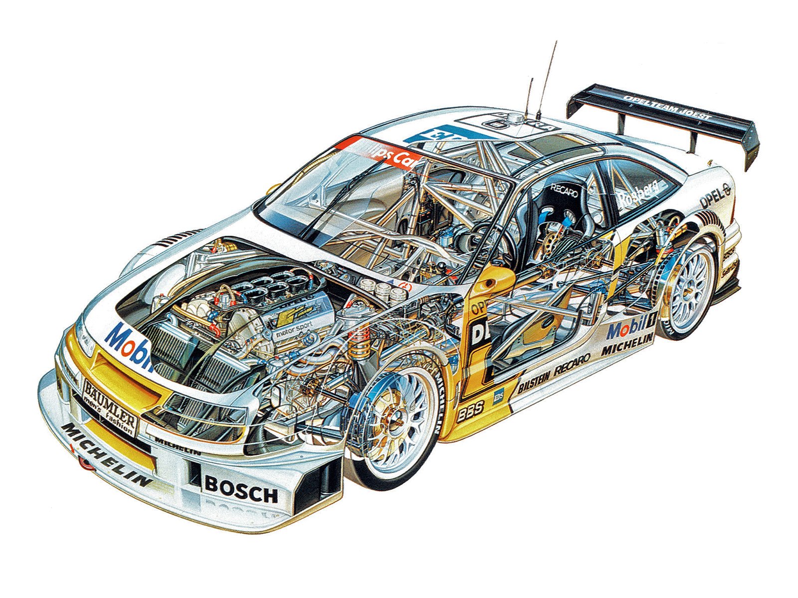 1994 96, Opel, Calibra, V 6, Dtm, Race, Racing Wallpapers HD / Desktop ...