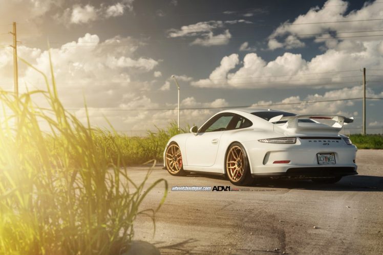 2014, Adv1, Wheels, Porsche, 911 gt3, Tuning, Cars HD Wallpaper Desktop Background