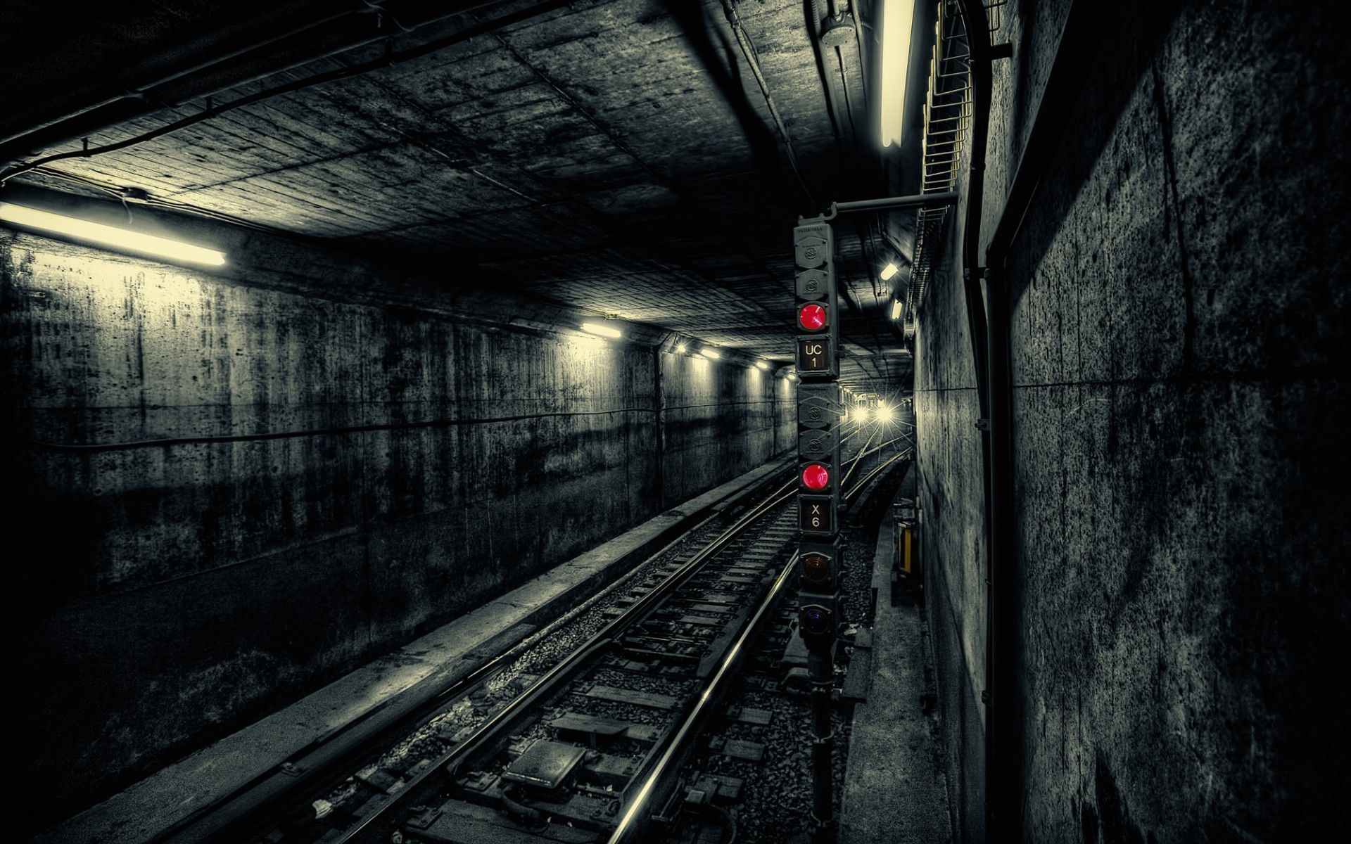 subway, Train, Tunnel, Light, Architecture, Tracks Wallpaper