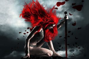 red, Haired,  , Fantasy, Warior, Sword