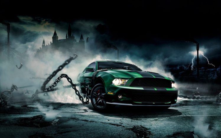 ford, Mustang, Cars, Dark, Sk HD Wallpaper Desktop Background