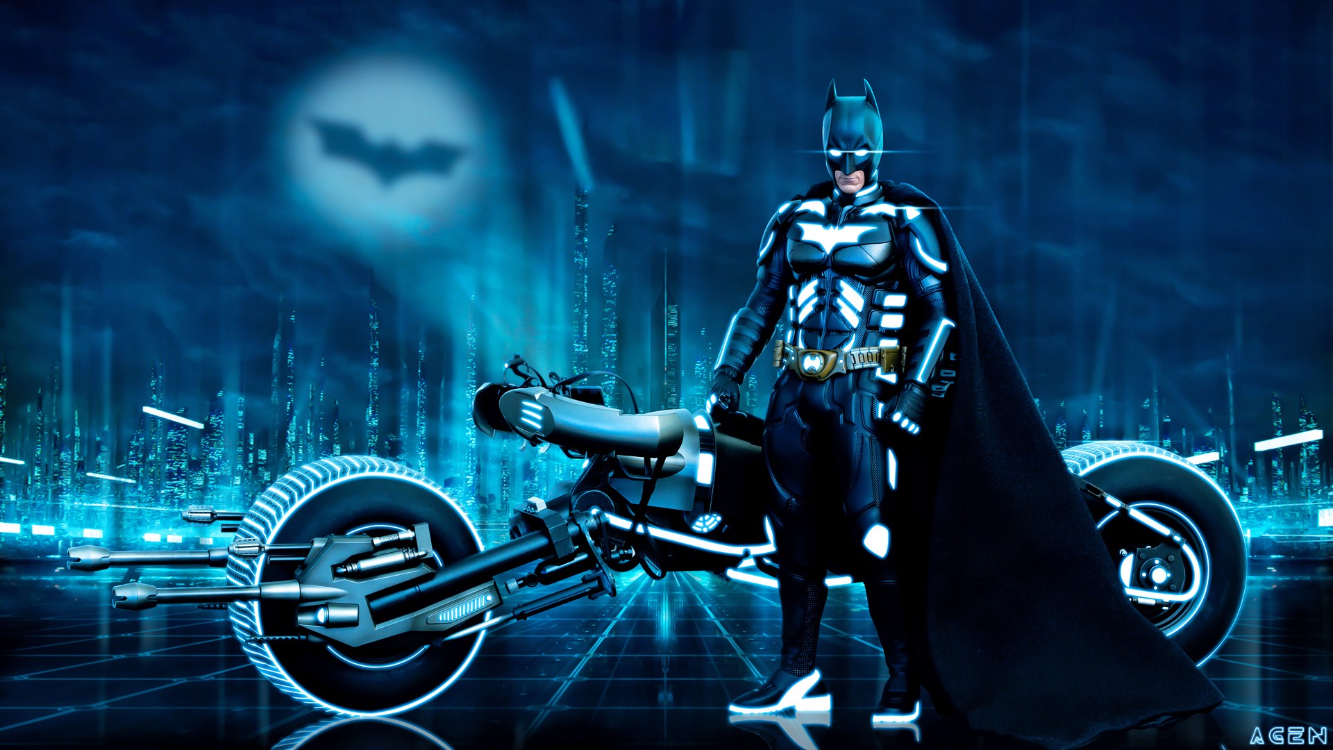 batman, Tron, Comics, Movies Wallpaper