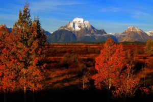 grand, Teton, National, Park, Usa, Wyoming, Autumn, Mountains