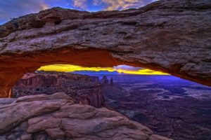 arches, National, Park, Near, Moab, Utah, Desert, Landscape, Mountains, Sunrise, Sunset