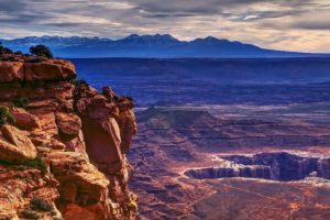 canyonlands, National, Park, Near, Moab, Utah, Desert, Landscape, Mountains