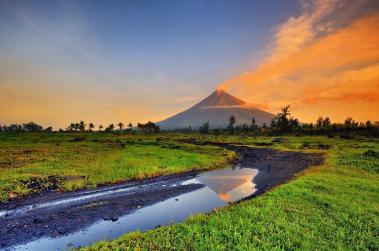 landscape, Mountain, Volcano, Mayon, Park, Volcan, Mayon HD Wallpaper Desktop Background