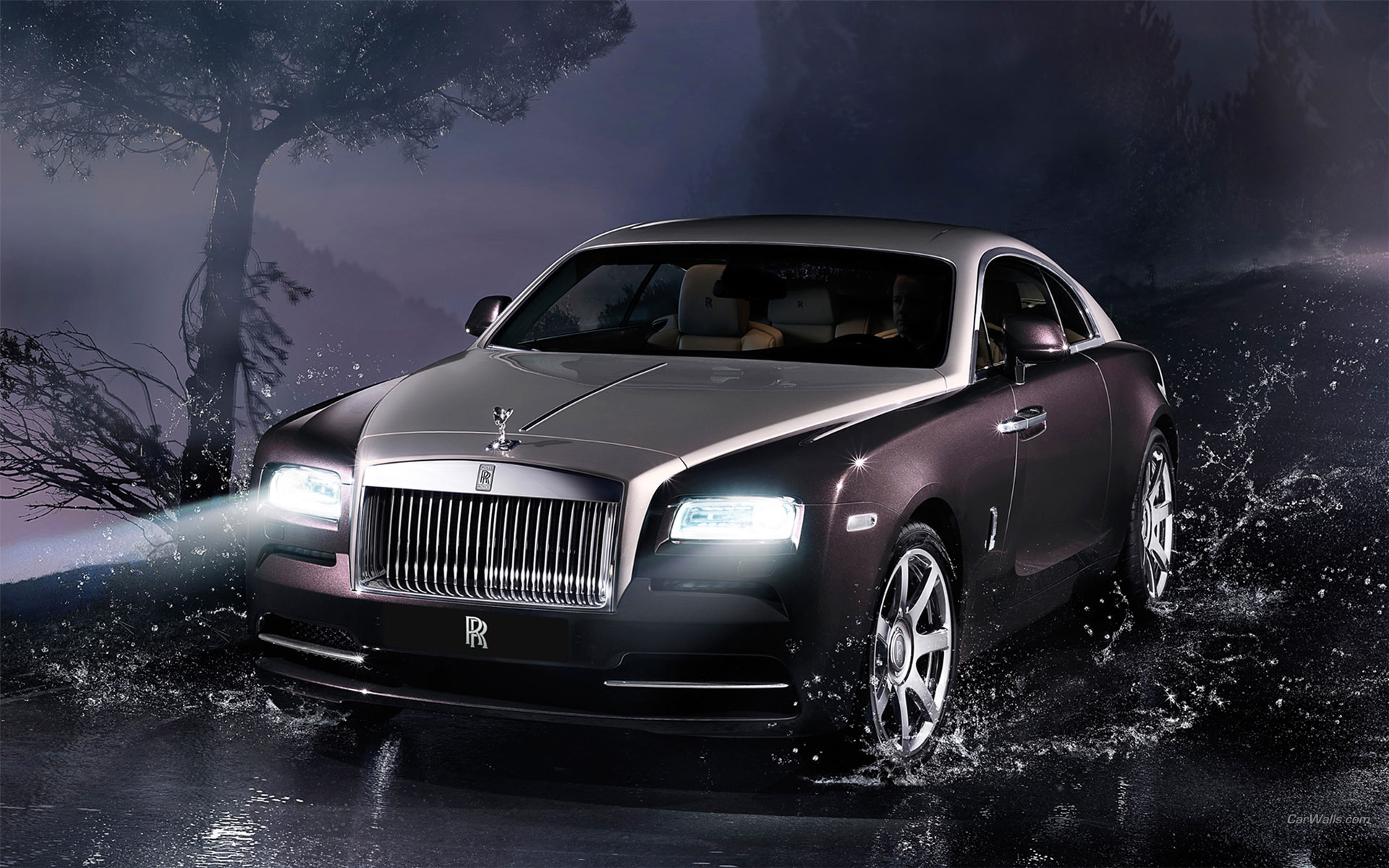 rolls, Royce, Wraith, Splash, Water, Luxury Wallpaper