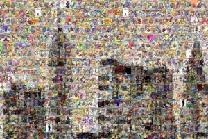 spiderman, Mosaic, Marvel, Comics, Collage, Multi, Dual, Screen