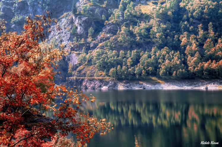 italy, River, Autumn, Piedmont, Nature HD Wallpaper Desktop Background