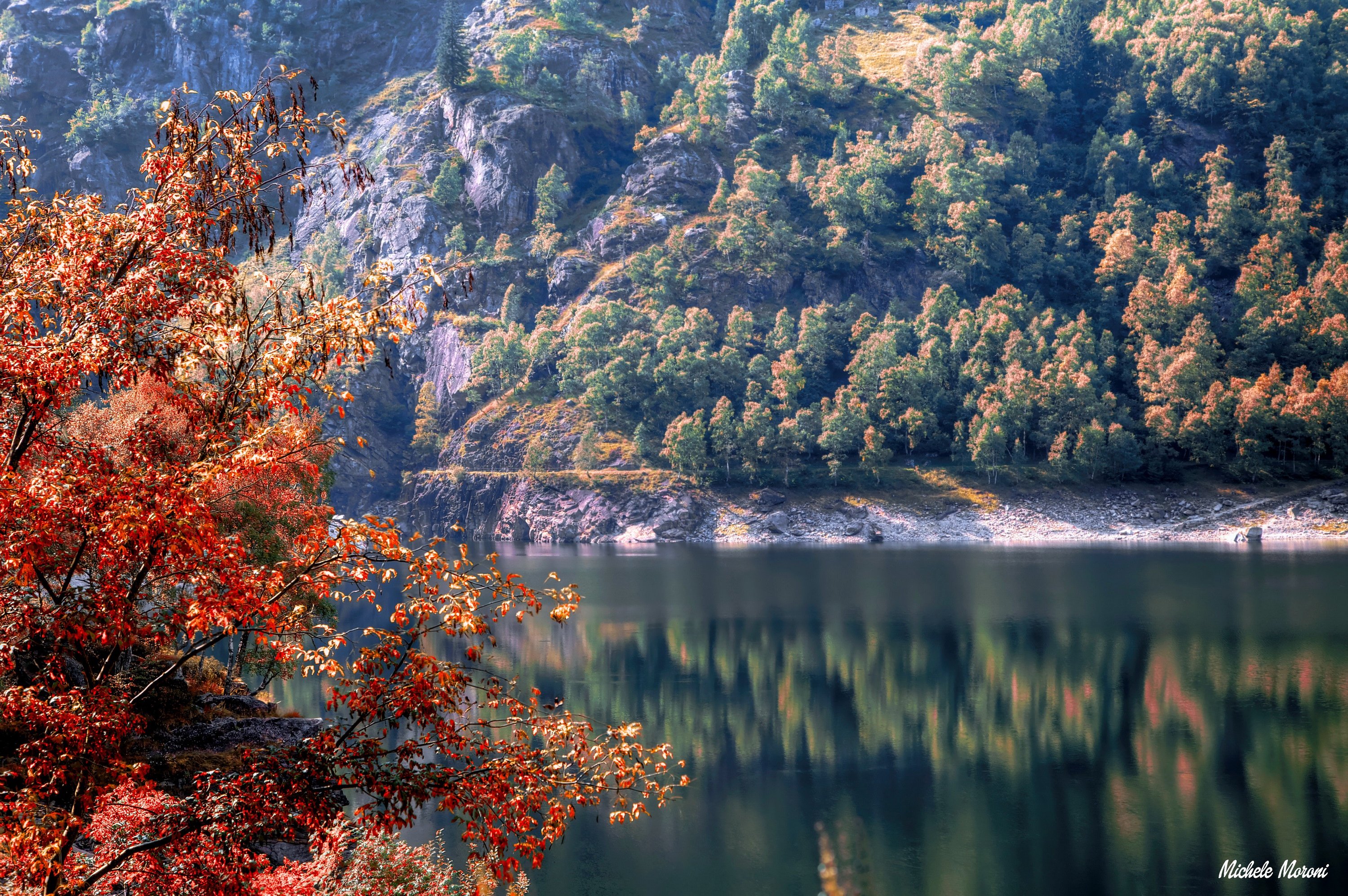 italy, River, Autumn, Piedmont, Nature Wallpaper