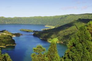 portugal, Mountains, Lake, Scenery, Azores, Nature