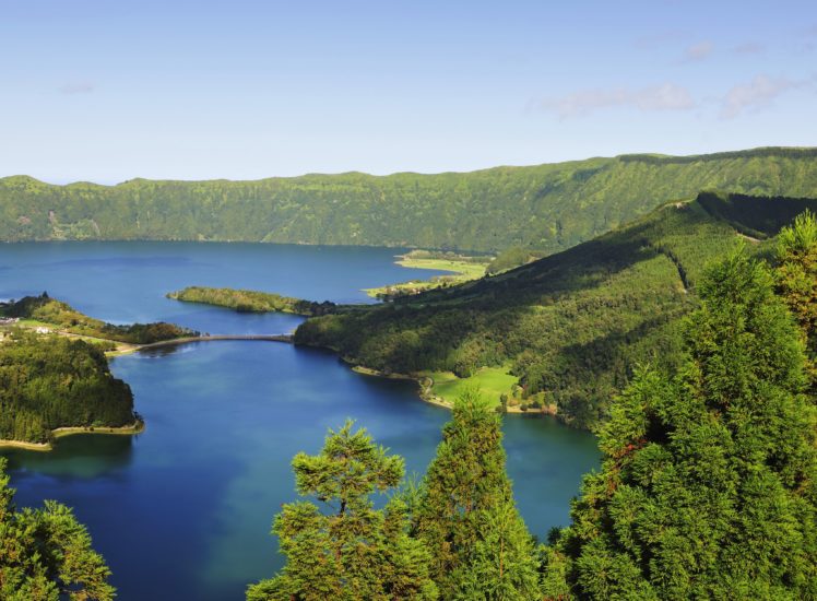 portugal, Mountains, Lake, Scenery, Azores, Nature HD Wallpaper Desktop Background