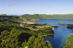 scenery, Portugal, Lake, Forest, Azores, Nature