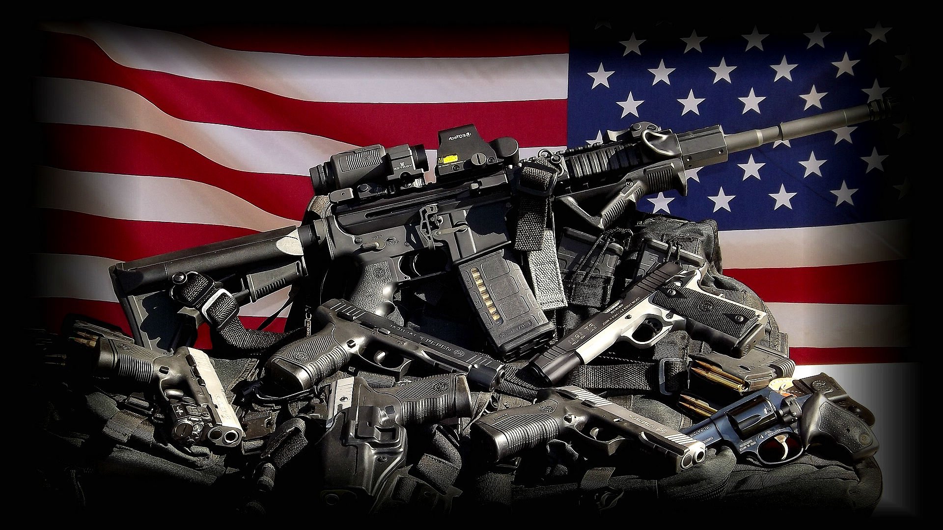 gun, Control, Weapon, Politics, Anarchy, Protest, Political, Weapons, Guns, Usa, Milityary, Flag Wallpaper