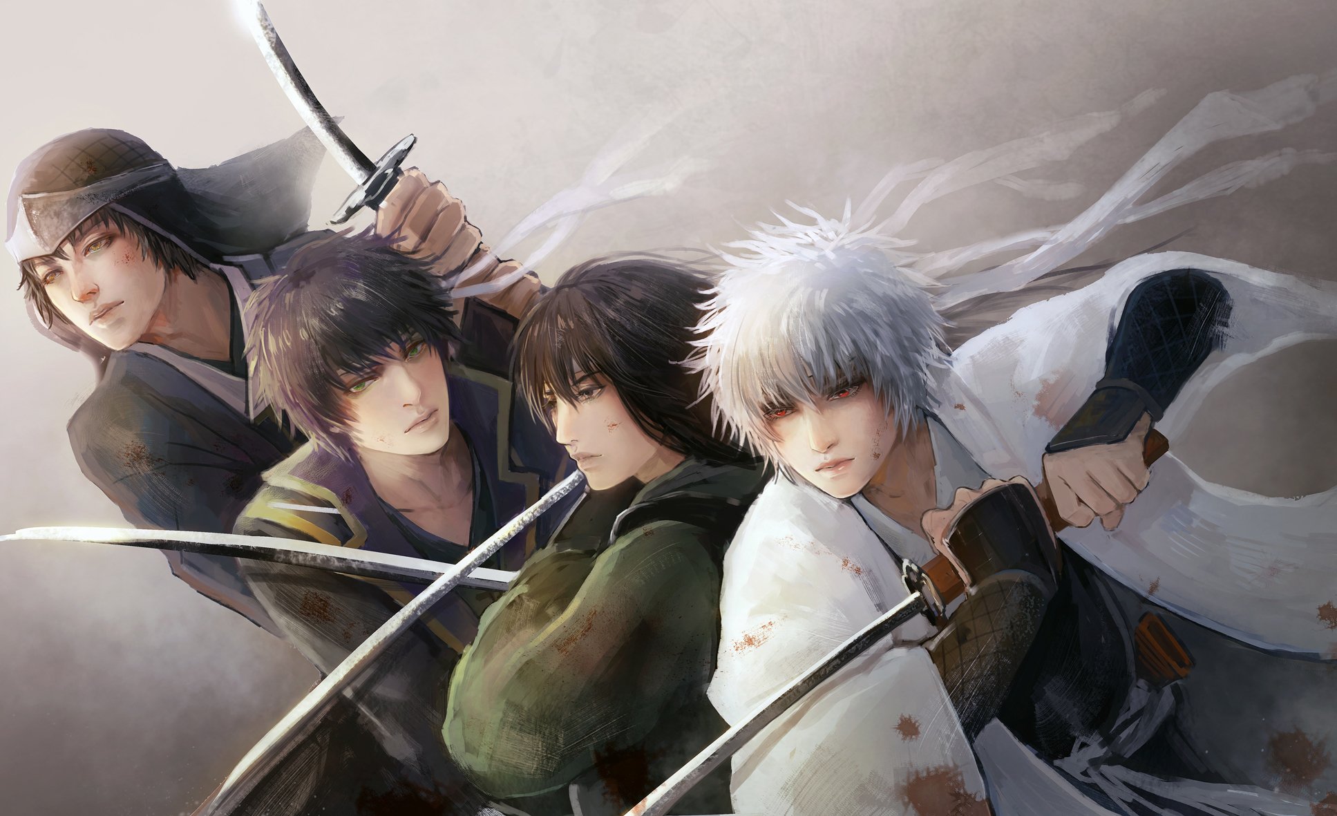 gintama, Shiroyasha, Sakata, Gintoki, Katsura, Kotaro, Tatsuma, Sakamoto, Takasugi, Shinsuke Wallpaper