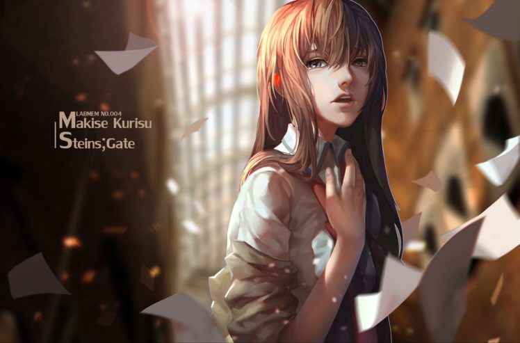 girl, Art, Anime, Steins, Gate, Makise, Kurisu HD Wallpaper Desktop Background