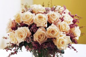 flowers, Bouquets, Roses, Cream, Beige