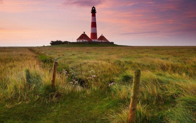 coast,  , Lighthouse,  , Nature,  , Ocean,  , Westerhevedphares HD Wallpaper Desktop Background