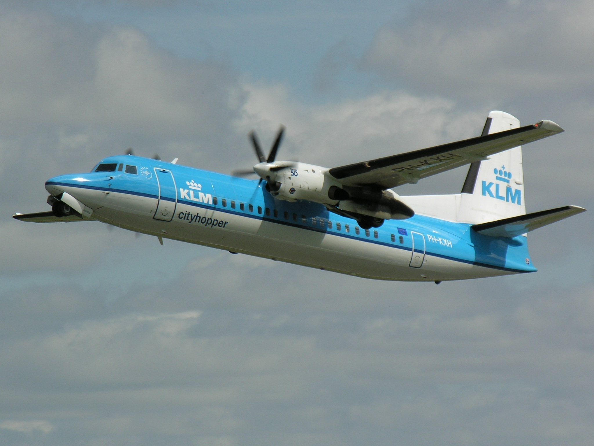 aircrafts, Airliner, Airplane, Fokker 50, Plane, Transport Wallpaper