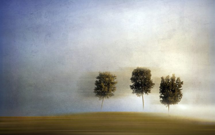 trees, Landscape, Style, Art HD Wallpaper Desktop Background