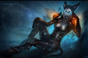 world, Of, Warcraft, Fantasy, Dark, Demon, Warior, Women, Females