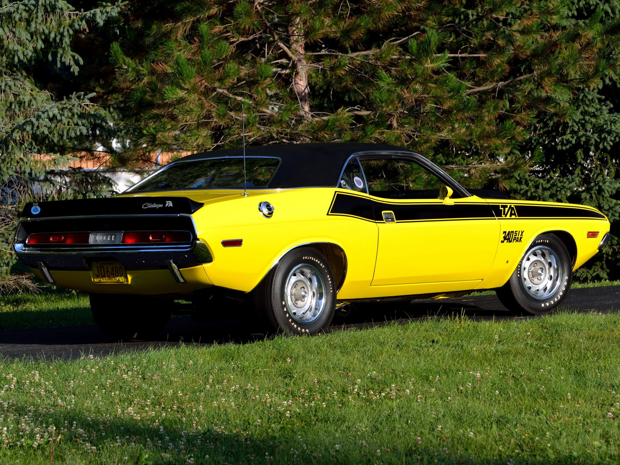1970, Dodge, Challenger, T a, 340, Six, Pack, Muscle, Classic Wallpaper