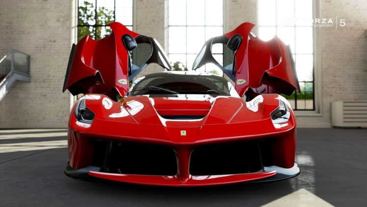 ferrari, Laferrari, Forza motorsport 5, Cars, Videogames HD Wallpaper Desktop Background