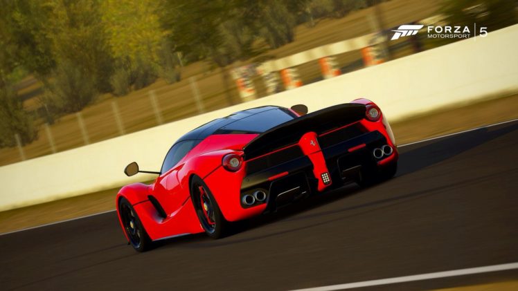 ferrari, Laferrari, Forza motorsport 5, Cars, Videogames HD Wallpaper Desktop Background
