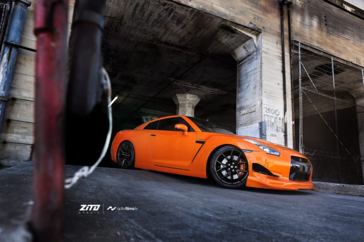 gt r, Nismo, Nissan, R35, Tuning, Supercar, Coupe, Japan, Cars, Orange HD Wallpaper Desktop Background