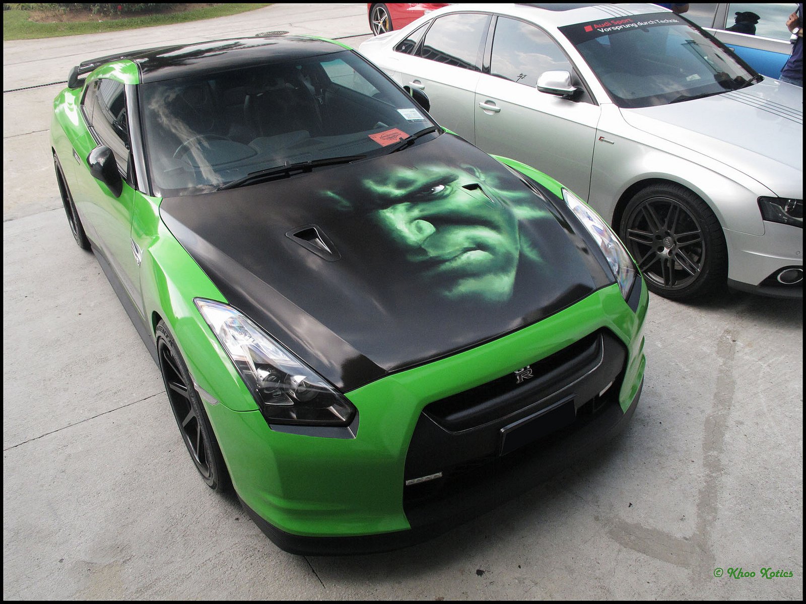 gt r, Nismo, Nissan, R35, Tuning, Supercar, Coupe, Japan, Cars, Green, Verte, Verde Wallpaper