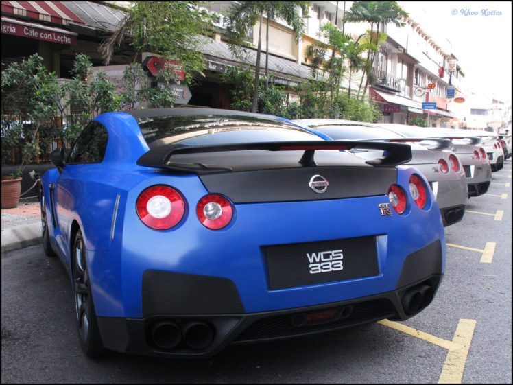 gt r, Nismo, Nissan, R35, Tuning, Supercar, Coupe, Japan, Cars, Blue, Bleu, Blu HD Wallpaper Desktop Background