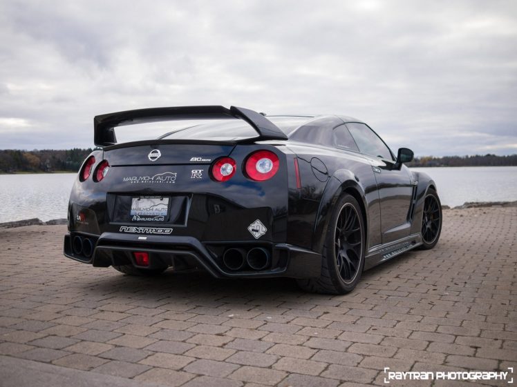 gt r, Nismo, Nissan, R35, Tuning, Supercar, Coupe, Japan, Noire, Black, Nero HD Wallpaper Desktop Background