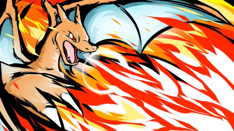 charizard, Pokemon, Cartoon, Fire, Dragon HD Wallpaper Desktop Background