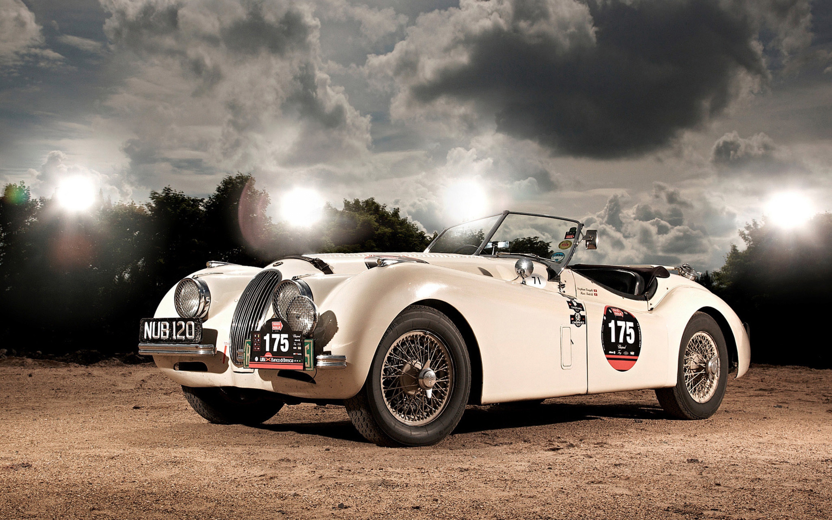 jaguar, Xk, 120, Roadster Wallpaper
