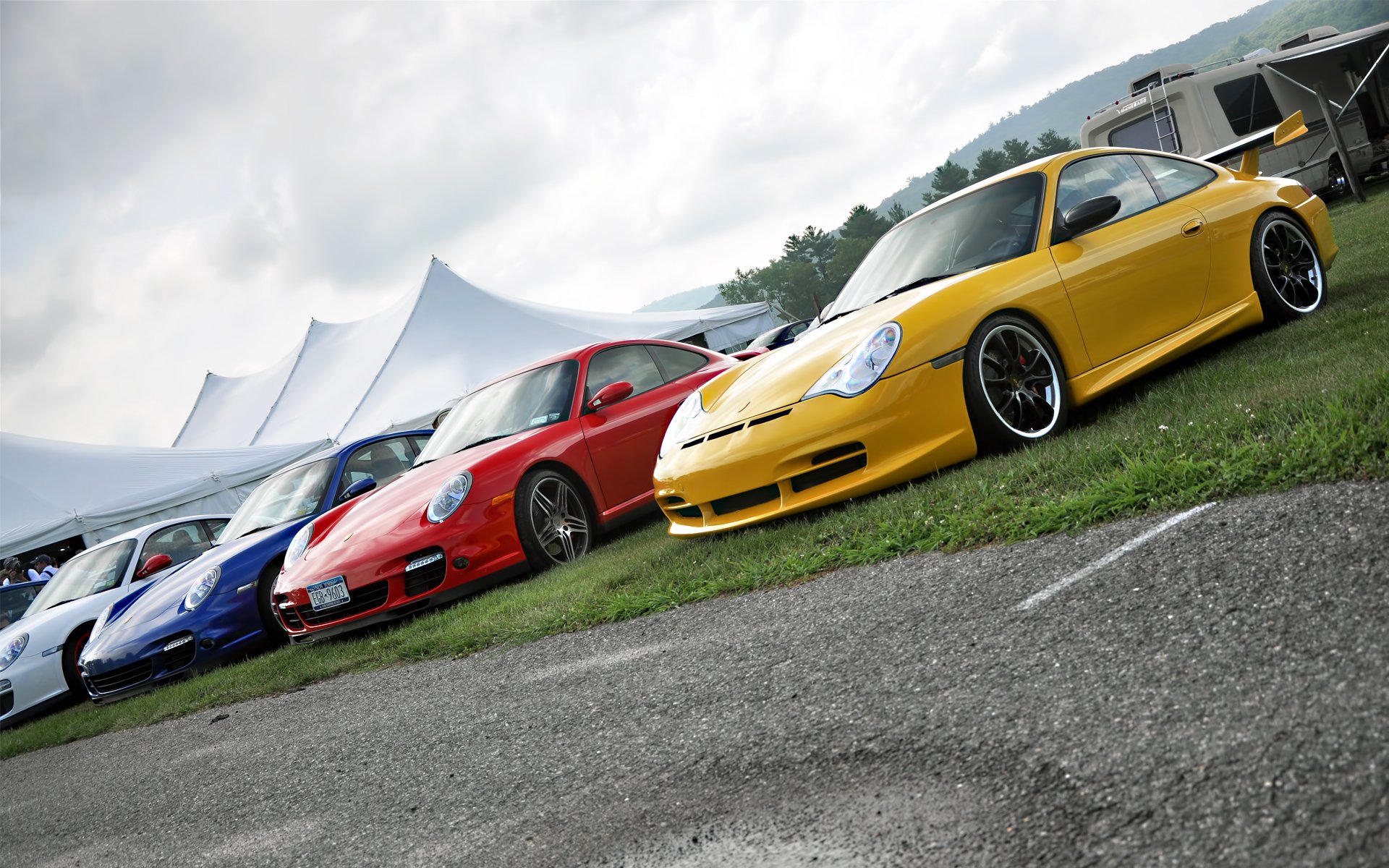 porsche, 997, Turbo, 997, Turbo, And, 996, Gt3 Wallpaper