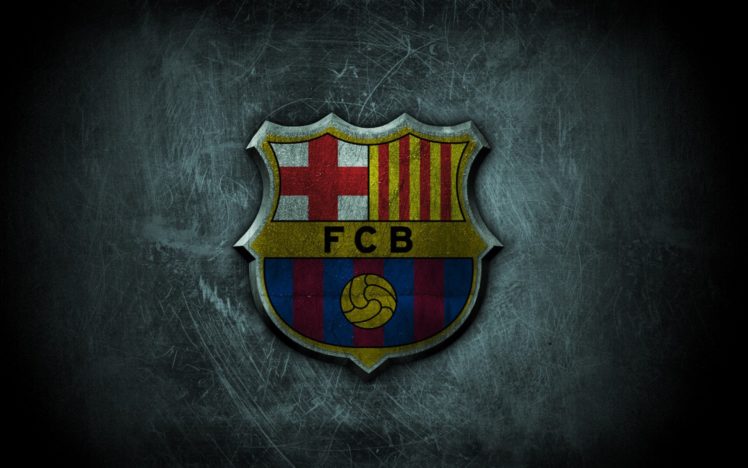 fc, Barcelona, Grunge, Logo HD Wallpaper Desktop Background