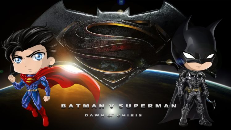 batman v superman, Adventure, Action, Batman, Superman, Dawn, Justice, Chibi HD Wallpaper Desktop Background