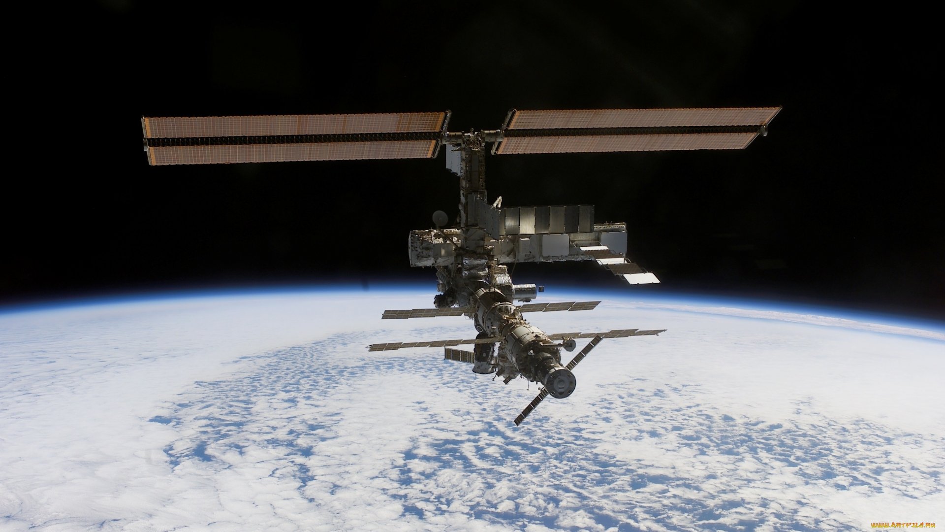 space, Satelite, Planets Wallpaper
