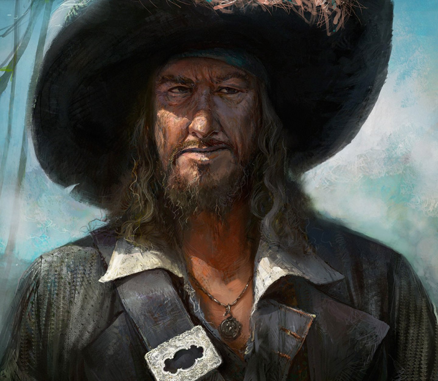 barbossa, Movie, Series, Pirates, Of, The, Caribbean, Character, Art, Painting Wallpaper