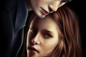 twilight, Edward, Bella, Painting, Work, Art, Love, Forever, Movie, Series, Character