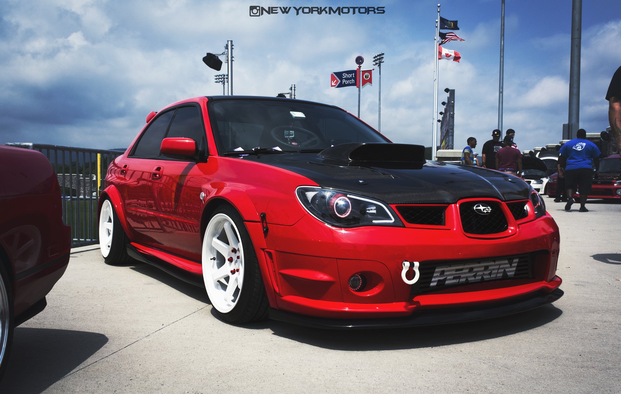 Subaru Impreza WRX STI 2006 красный