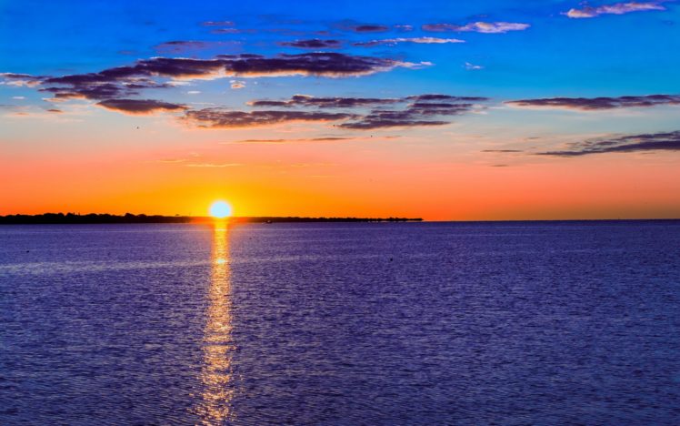 sea, Sunset, Landscape, Amazing, Sky, Cloud HD Wallpaper Desktop Background