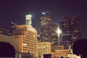 los, Angeles, La, Buildings, Skyscrapers, Night, Lights