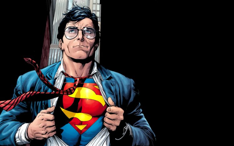 superman, Glasses, Black HD Wallpaper Desktop Background
