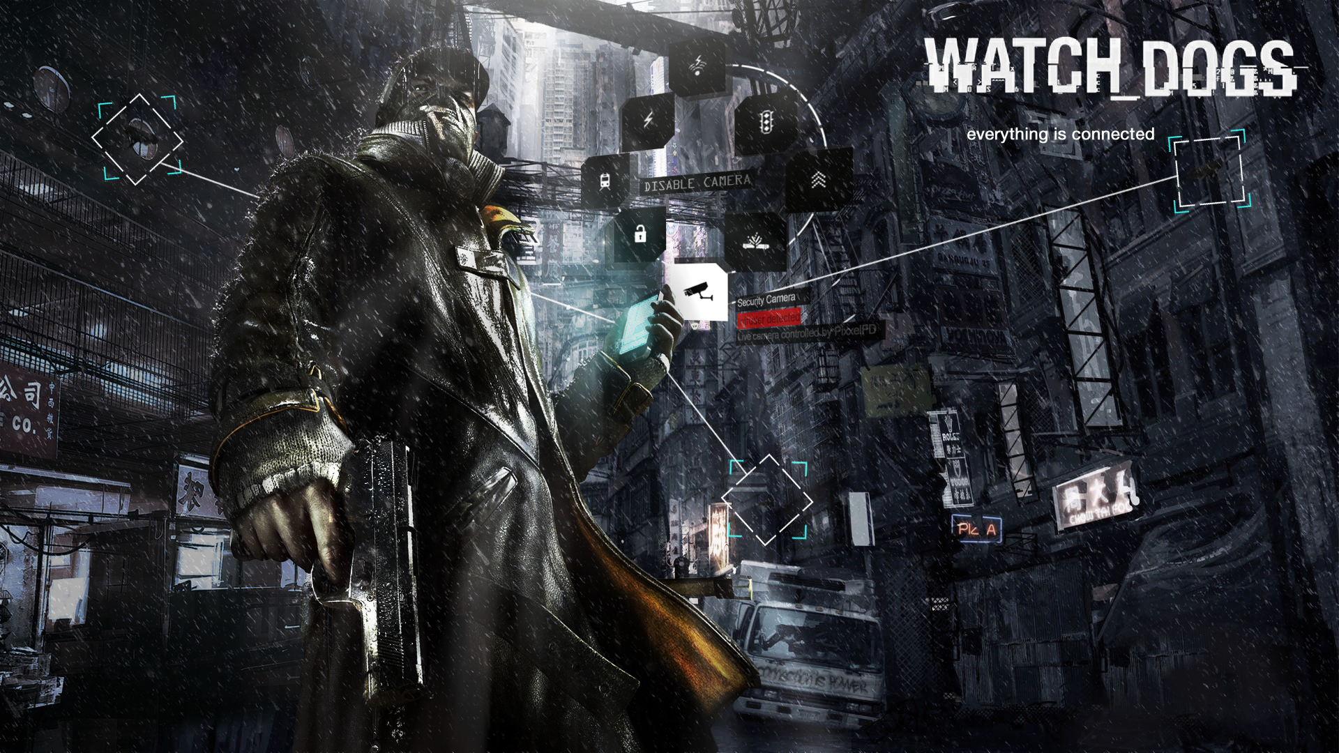 watch, Dogs, Rain Wallpaper